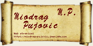 Miodrag Pujović vizit kartica